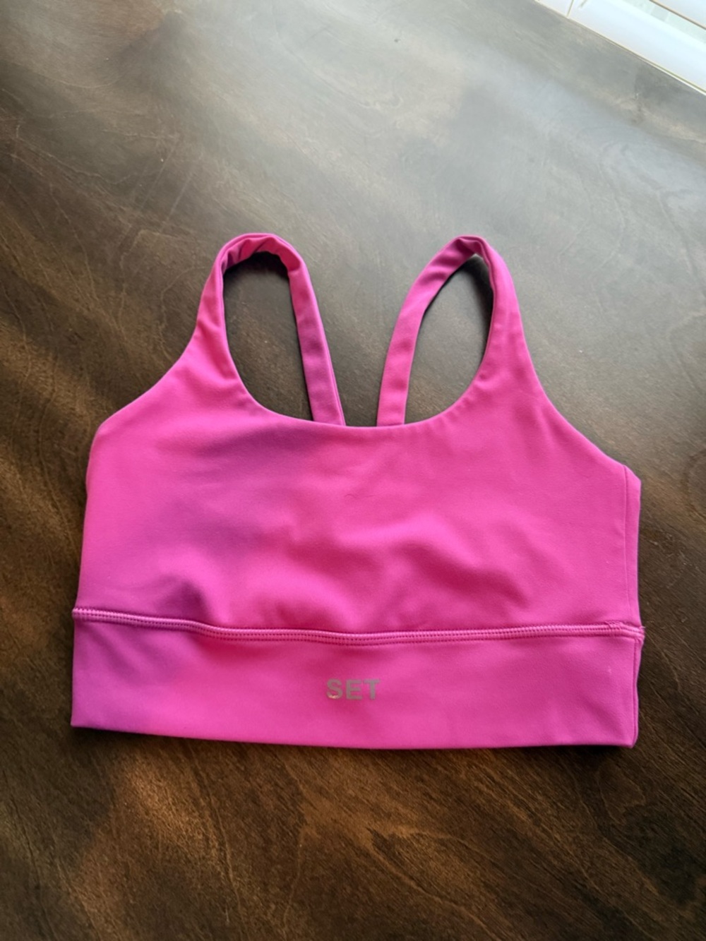 SET Active Luxform Fuscia Sport Luxury Sports Bra Non Padded NWOT